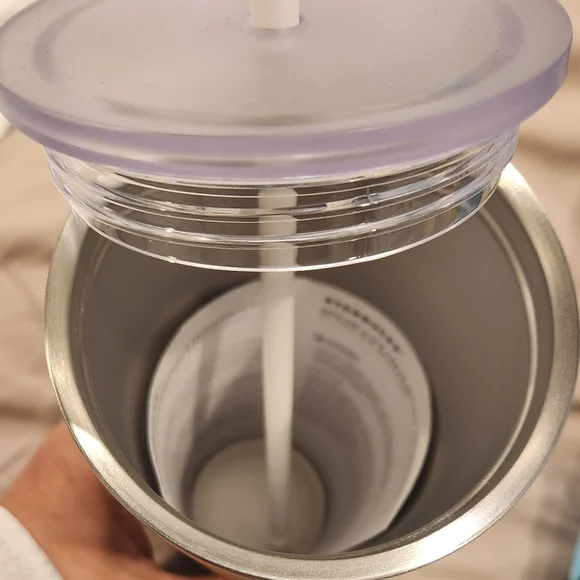 Starbucks Silver Swirl Tumbler - Picture 3 of 3